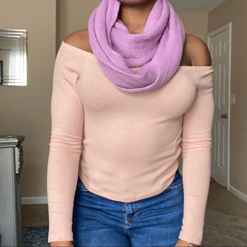 Purple infinity scarf - Picture 6 of 6